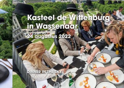Dinner in the Sky Wassenaar 24 augustus 2022 banner