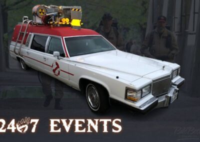 Ghostbusters auto huren voor evenement, beurs of themafeest