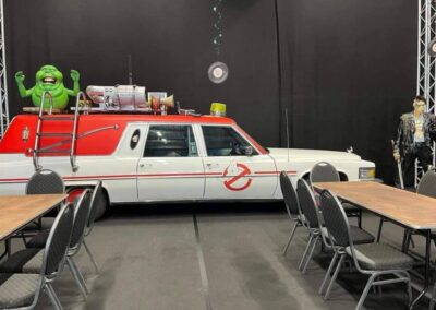 Ghostbusters auto tentoongesteld op een evenement