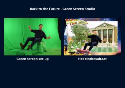Back to the Future Green Screen Studio. Laat je in een unieke pose vastleggen en ontvangen jouw foto direct uitgeprint en_of per email. Volledig te personaliseren