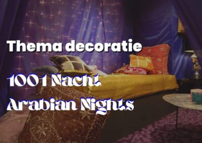 Overzicht thema decoratie 1001 Nacht - Arabian nights