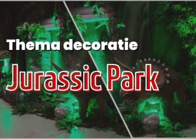 Overzicht thema decoratie Park Oertijd Flintstones Filmdecors