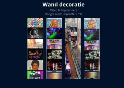 Thema Decoratie 80's of Retro party - Disco & Pop banners