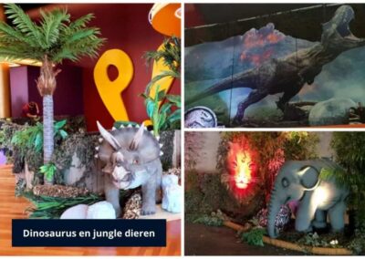 Thema decoratie Dinosaurus en jungle dieren