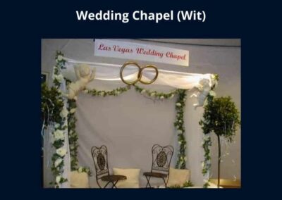 Thema decoratie Las Vegas of Casino - Jouw huwelijksfeest en of huwelijksceremonie in een echte Las Vegas Wedding Chapel