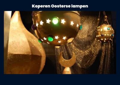 Thema decoratie koperen Oosterse lampen voor 1001 Nacht - Arabian nights