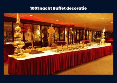 buffet decoratie met gouden bollen 1001 Nacht - Arabian nights