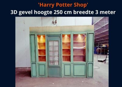 Decoratieve 3d gevel van de Harry potter Shop