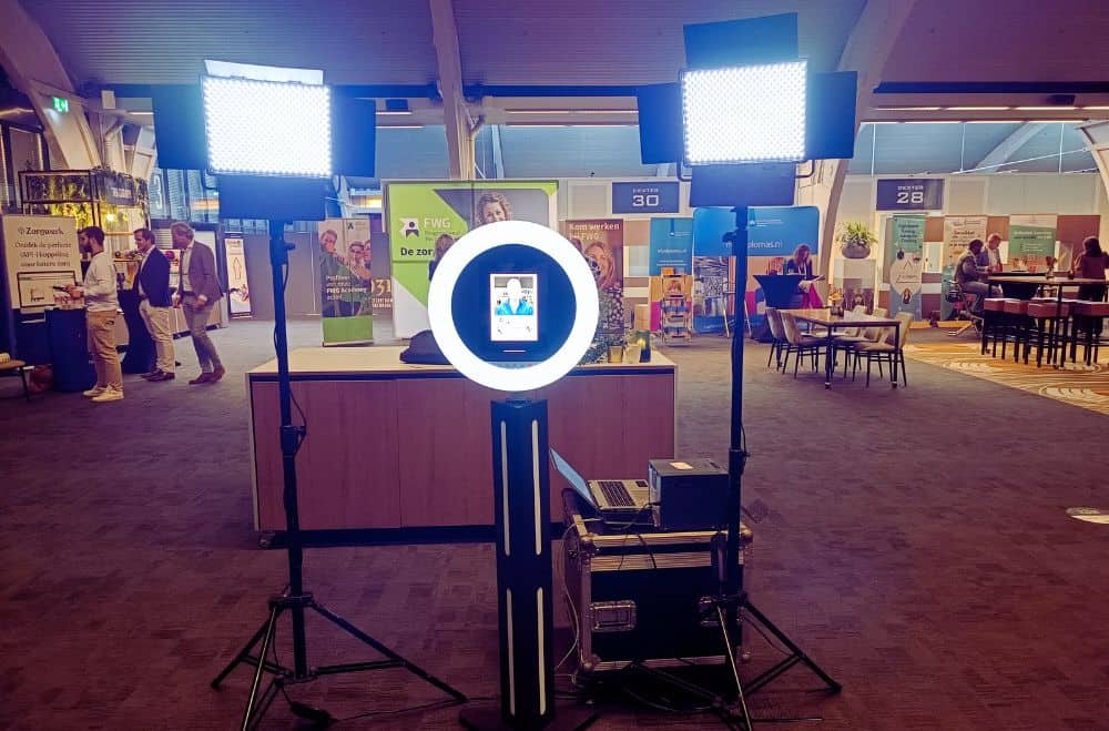 De AI Photobooth in actie tijdens een medisch congres