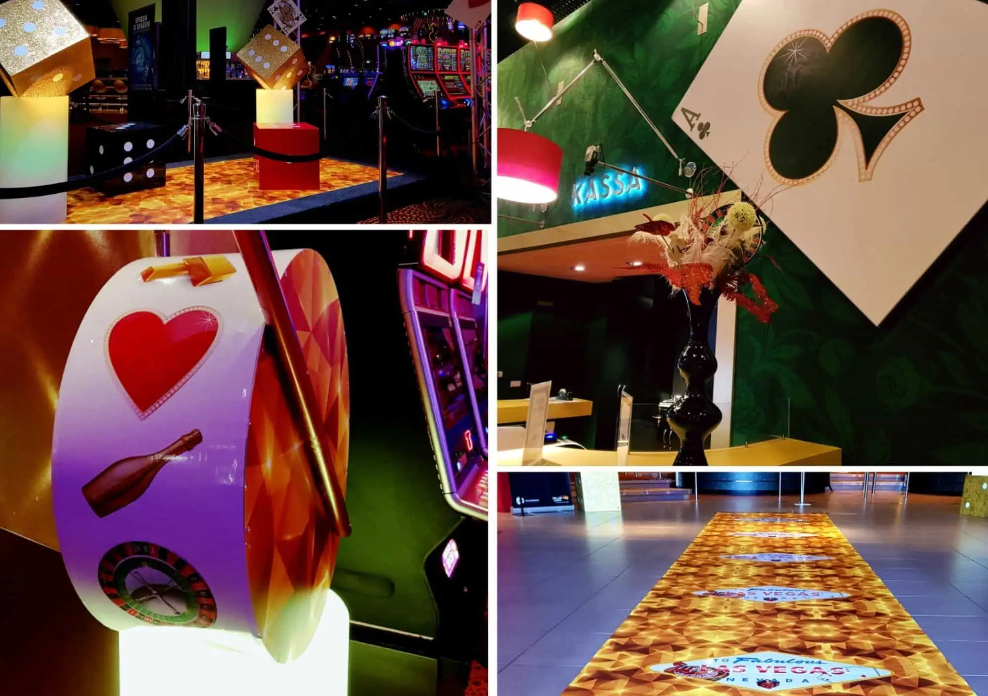 Spanning aan de roulettetafel met fiches tijdens een luxe casino themafeest voor een zakelijke kerstborrel op locatie.